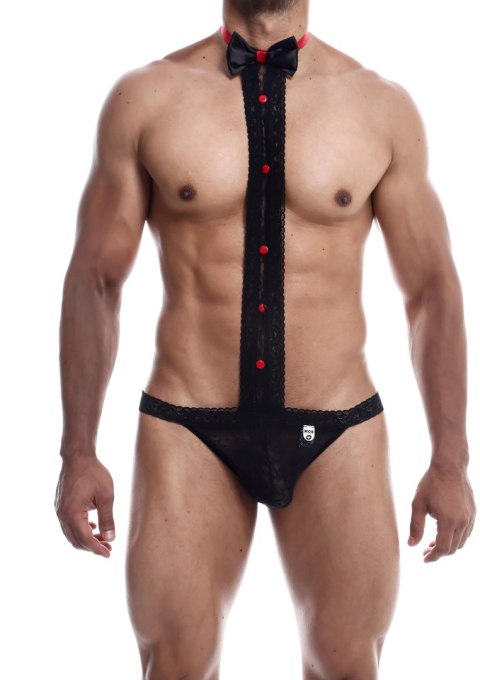 MOB Tuxedo Lace Thong Black MOB Eroticwear