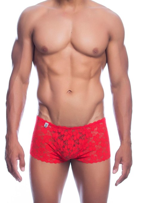 Rose Lace Boy Short Red MOB Eroticwear Rose Lace Boy Short Red MOB Eroticwear
