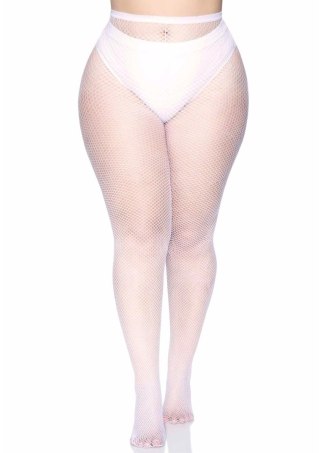 Fishnet Pantyhose + White Leg Avenue