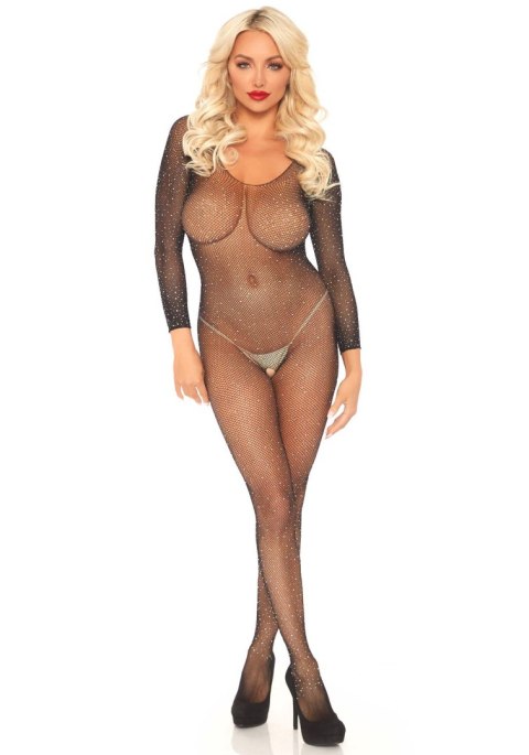 Fishnet sleeved bodystocking Black Leg Avenue