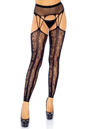 Footless Garterbelt Stockings Black Leg Avenue