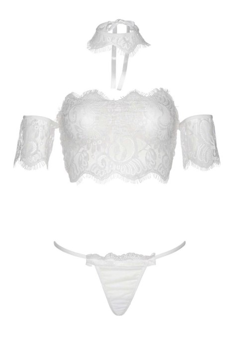 Lace top with choker and thong White Leg Avenue Lace top with choker and thong White Leg Avenue