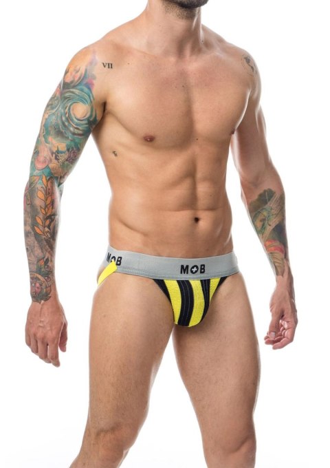 MOB Stripe Classic Jock Yellow MOB Eroticwear MOB Stripe Classic Jock Yellow MOB Eroticwear
