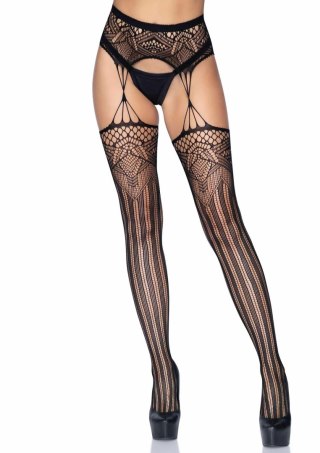Net garter belt stockings Black Leg Avenue