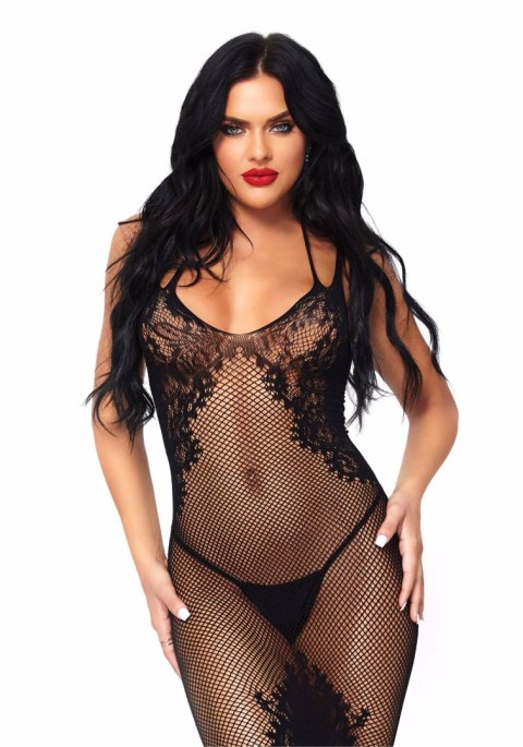 Seamless net and lace dress Black Leg Avenue Seamless net and lace dress Black Leg Avenue