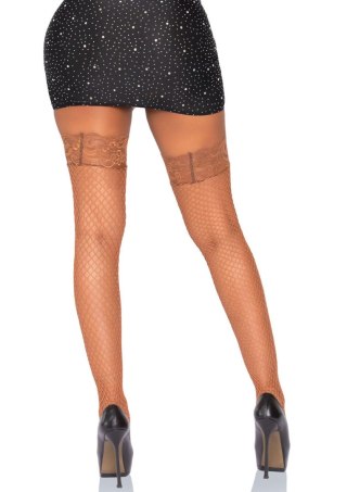 Stay Up Fishnet Thigh Highs Cinnamon Leg Avenue