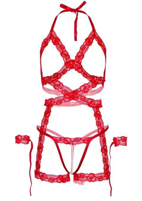 Cami garter, g-string & cuffs Red Leg Avenue Cami garter, g-string & cuffs Red Leg Avenue
