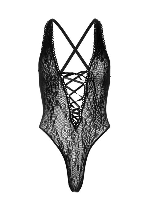 Floral lace thong teddy Black Leg Avenue Floral lace thong teddy Black Leg Avenue