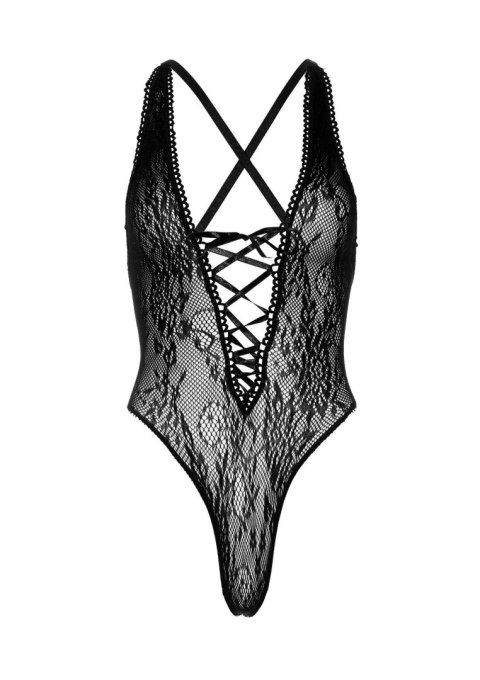 Floral lace thong teddy Black Leg Avenue Floral lace thong teddy Black Leg Avenue