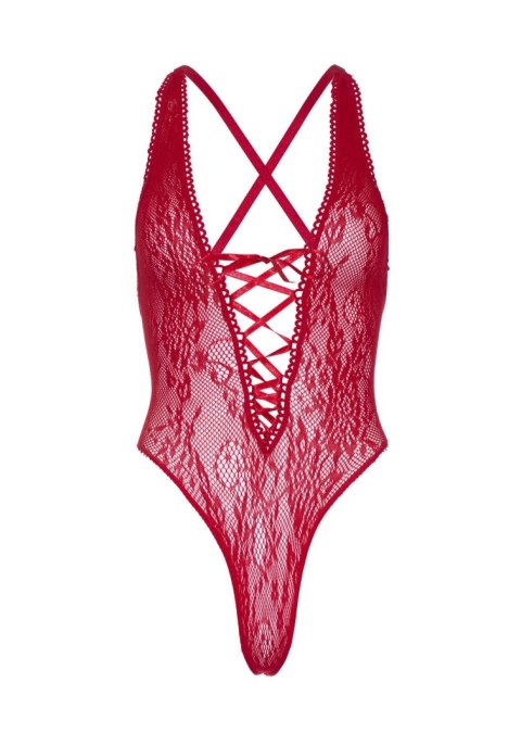 Floral lace thong teddy Red Leg Avenue Floral lace thong teddy Red Leg Avenue
