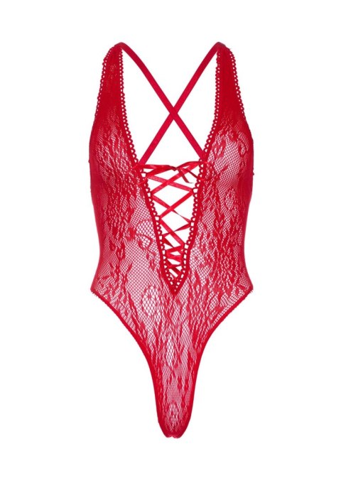Floral lace thong teddy Red Leg Avenue Floral lace thong teddy Red Leg Avenue