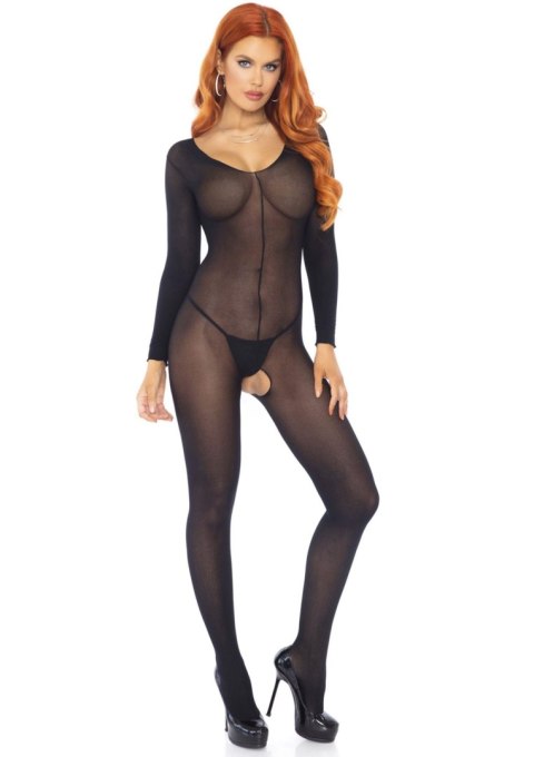 Long Sleeves Bodystocking Black Leg Avenue Long Sleeves Bodystocking Black Leg Avenue