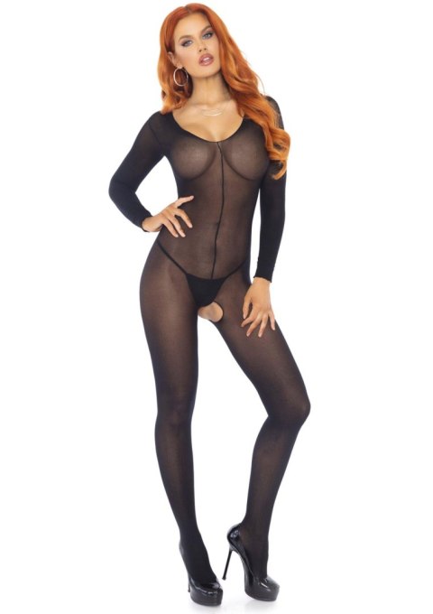 Long Sleeves Bodystocking Black Leg Avenue Long Sleeves Bodystocking Black Leg Avenue