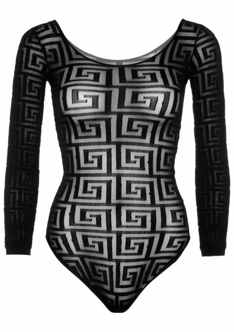 Mosaic Snap Crotch Bodysuit Black Leg Avenue Mosaic Snap Crotch Bodysuit Black Leg Avenue