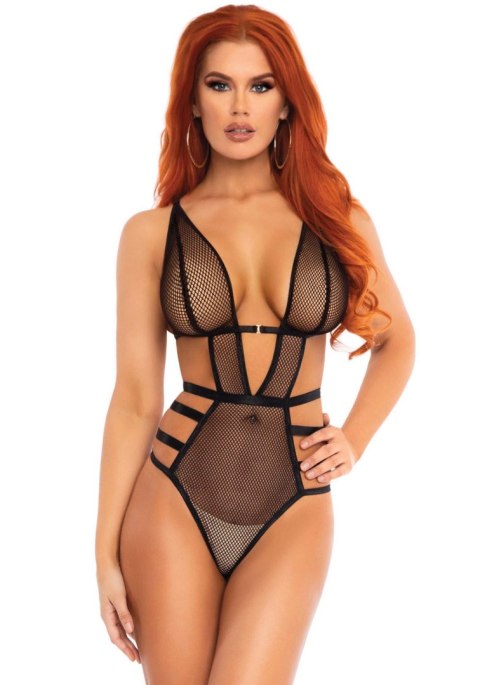 Net cut out g-string teddy Black Leg Avenue Net cut out g-string teddy Black Leg Avenue