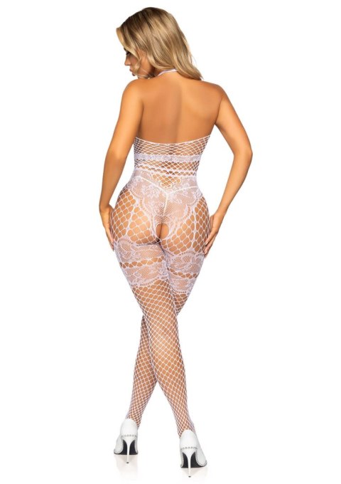 Net halter bodystocking White Leg Avenue