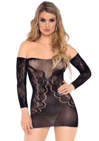 Off the shoulder mini dress Black Leg Avenue