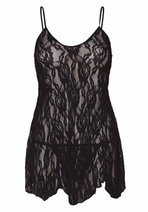 Rose Lace Flair Chemise Black Leg Avenue