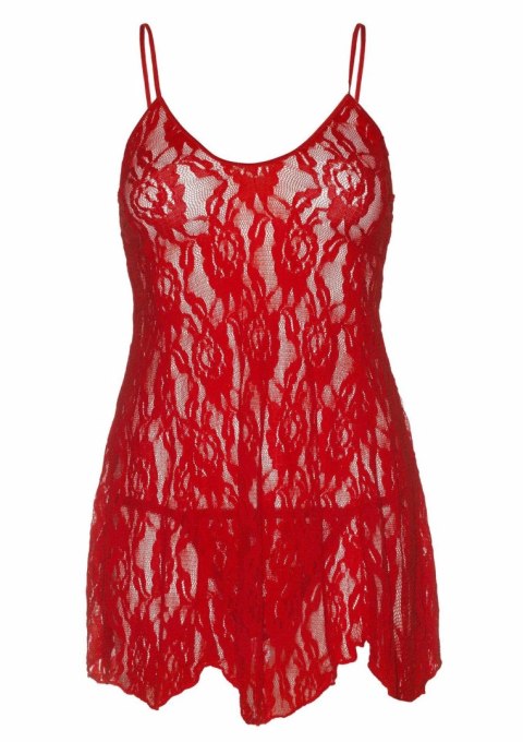 Rose Lace Flair Chemise Red Leg Avenue