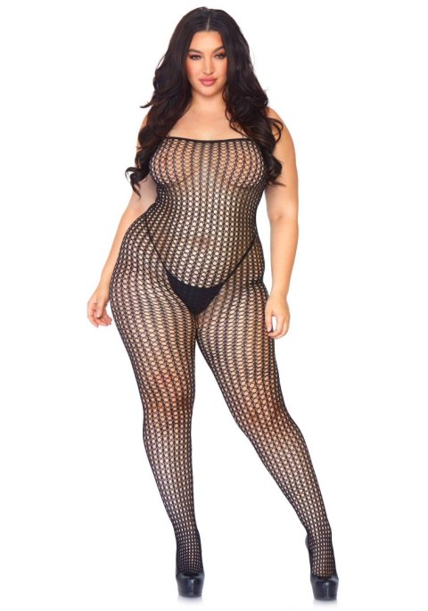 Seamless Crochet Bodystocking Black Leg Avenue Seamless Crochet Bodystocking Black Leg Avenue