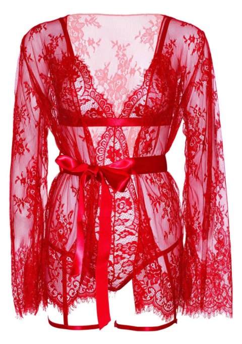 Teddy, lace robe & ribbon tie Red Leg Avenue