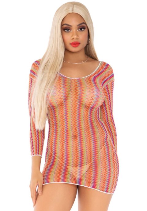 Zigzag multicolour mini dress Multicolor Leg Avenue Zigzag multicolour mini dress Multicolor Leg Avenue