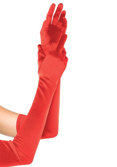 Extra Long Satin Gloves Red Leg Avenue Extra Long Satin Gloves Red Leg Avenue