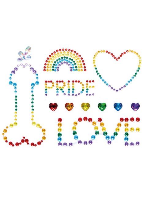 Pride Bodyjewels Sticker Multicolor Leg Avenue Pride Bodyjewels Sticker Multicolor Leg Avenue