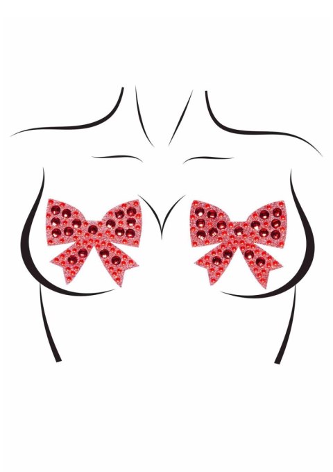 Rhinestone bow nipple jewels Red Leg Avenue Rhinestone bow nipple jewels Red Leg Avenue