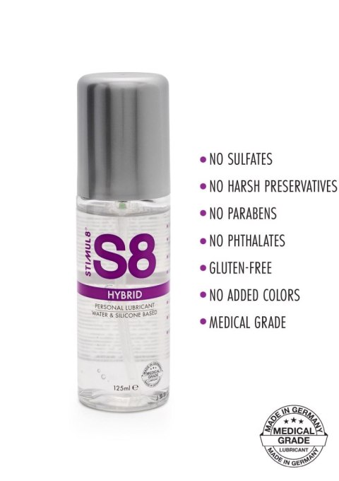 S8 Hybrid Lube 125ml Natural Stimul8 S8 S8 Hybrid Lube 125ml Natural Stimul8 S8