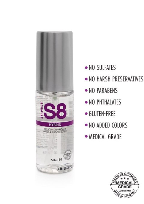 S8 Hybrid Lube 50ml Natural Stimul8 S8 S8 Hybrid Lube 50ml Natural Stimul8 S8