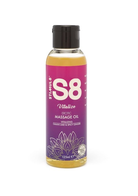 S8 Massage Oil 125ml Omani Lime & Spicy Ginger Stimul8 S8 S8 Massage Oil 125ml Omani Lime & Spicy Ginger Stimul8 S8