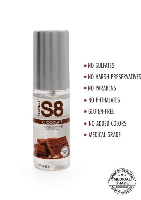 S8 WB Flavored Lube 50ml Chocolate Stimul8 S8 S8 WB Flavored Lube 50ml Chocolate Stimul8 S8