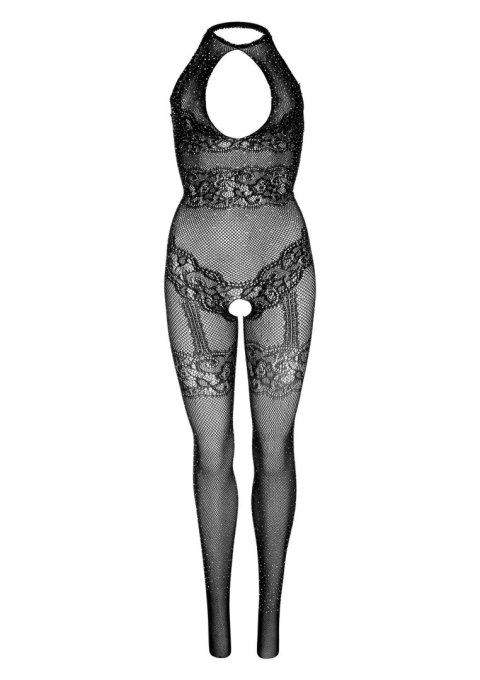 Seamless Fishnet Bodystocking Black Leg Avenue