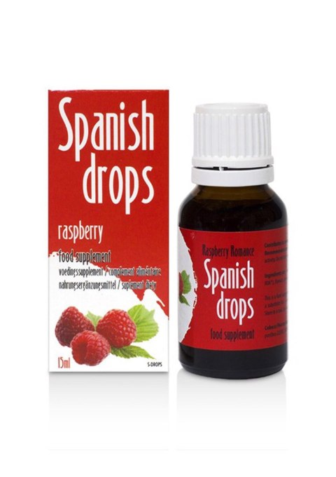 Spanish Drops 15ml Raspberry Cobeco Spanish Drops 15ml Raspberry Cobeco