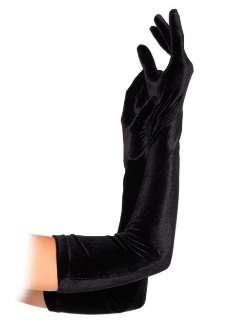 Velvet Opera Length Gloves Black Leg Avenue Velvet Opera Length Gloves Black Leg Avenue