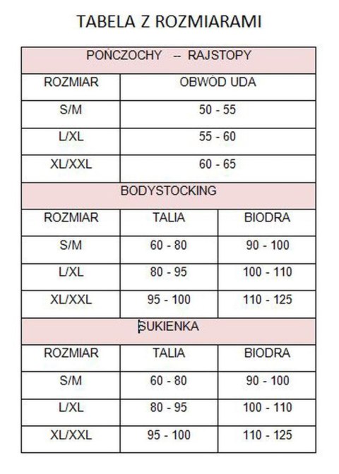 Bielizna-Bodystocking Czarny L/XL """"Kiss Me"""" Kiss Me Bielizna-Bodystocking Czarny L/XL """"Kiss Me"""" Kiss Me