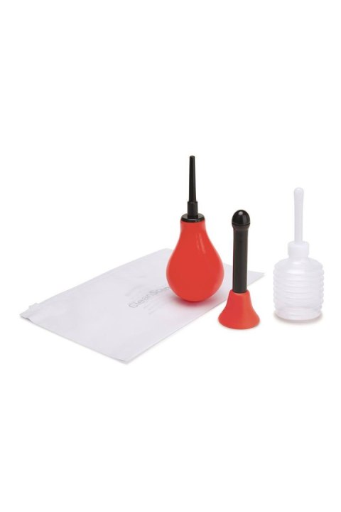 CLEANSCENE 200ML 5PCS DOUCHE SET WITH CLASSIC AND FLARED BASE TIP CleanScene