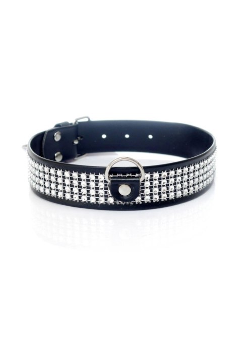 Fetish B - Series Collar with crystals 3 cm silver Fetish B - Series Fetish B - Series Collar with crystals 3 cm silver Fetish B - Series