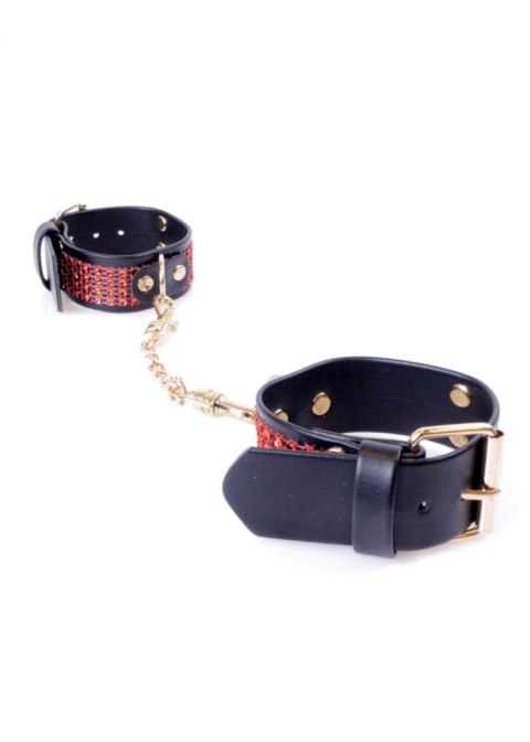 Fetish B - Series Handcuffs with cristals 3 cm Red Line Fetish B - Series Fetish B - Series Handcuffs with cristals 3 cm Red Line Fetish B - Series