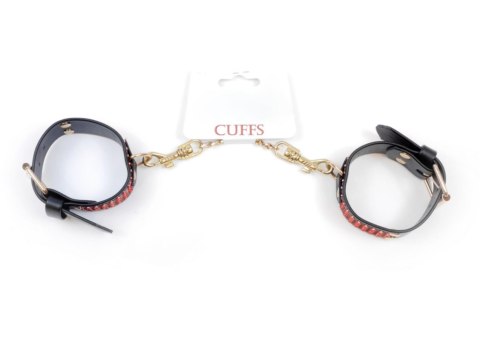 Fetish B - Series Handcuffs with cristals 3 cm Red Line Fetish B - Series Fetish B - Series Handcuffs with cristals 3 cm Red Line Fetish B - Series