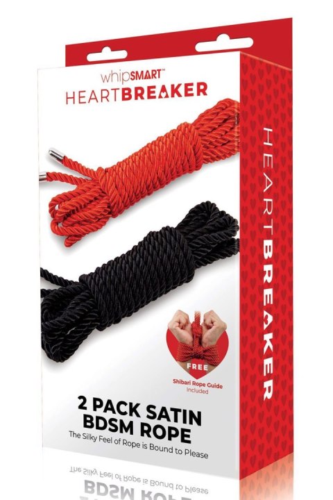 HEARTBREAKER SILKY BONDAGE ROPE 2 PACK Whipsmart HEARTBREAKER SILKY BONDAGE ROPE 2 PACK Whipsmart