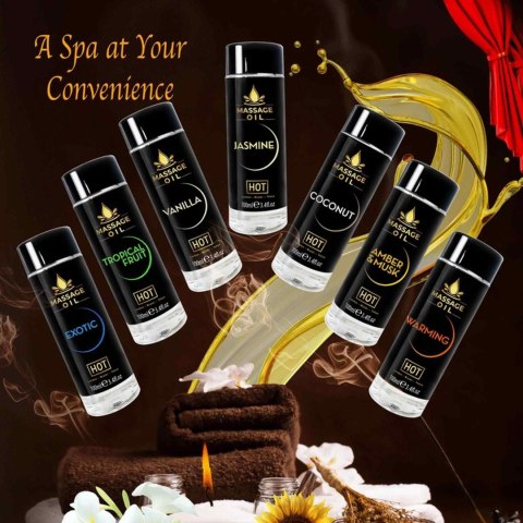 HOT Massage Oil amber & musk 100 ml Hot HOT Massage Oil amber & musk 100 ml Hot
