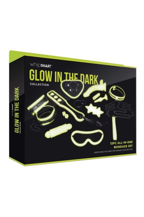 WHIPSMART 12 PCS GLOW IN THE DARK ALL-IN ONE BONDAGE SET Whipsmart