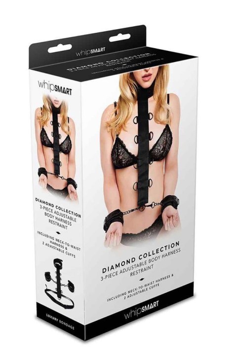 WHIPSMART DIAMOND 3PC RESTRAINT SET BLK Whipsmart