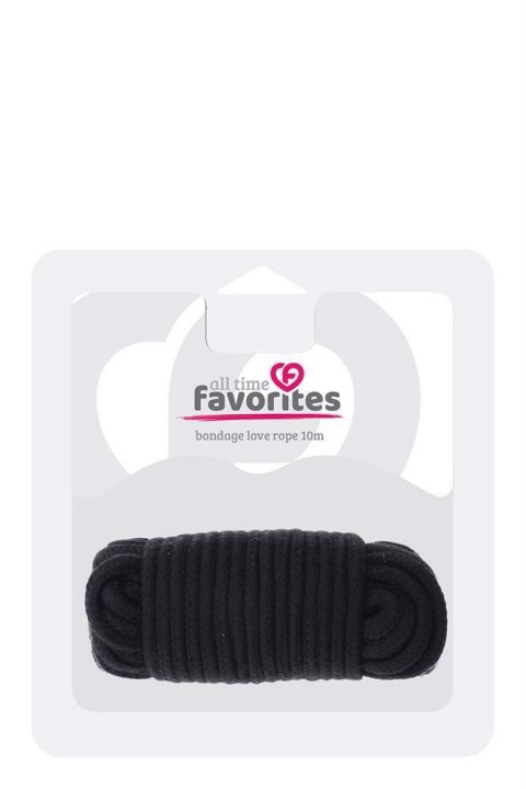 ALL TIME FAVORITES LOVE ROPE 10M BLACK Dream Toys ALL TIME FAVORITES LOVE ROPE 10M BLACK Dream Toys