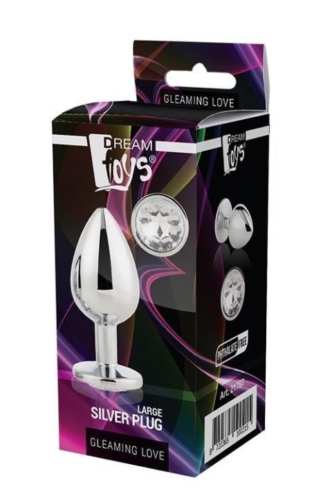 GLEAMING LOVE SILVER PLUG LARGE Dream Toys GLEAMING LOVE SILVER PLUG LARGE Dream Toys