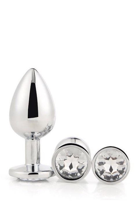 GLEAMING LOVE SILVER PLUG SET Dream Toys GLEAMING LOVE SILVER PLUG SET Dream Toys