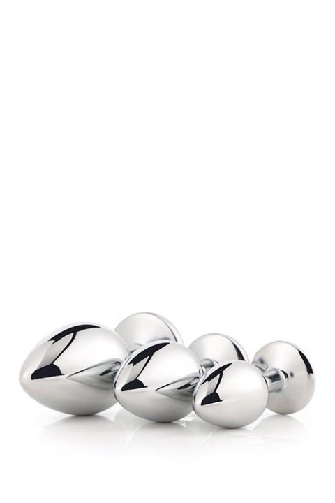 GLEAMING LOVE SILVER PLUG SET Dream Toys GLEAMING LOVE SILVER PLUG SET Dream Toys