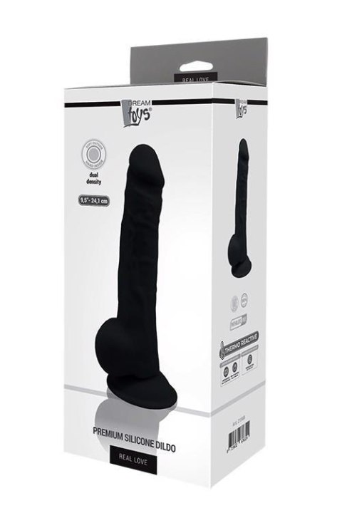 REAL LOVE DILDO 9.5INCH BLACK Dream Toys REAL LOVE DILDO 9.5INCH BLACK Dream Toys
